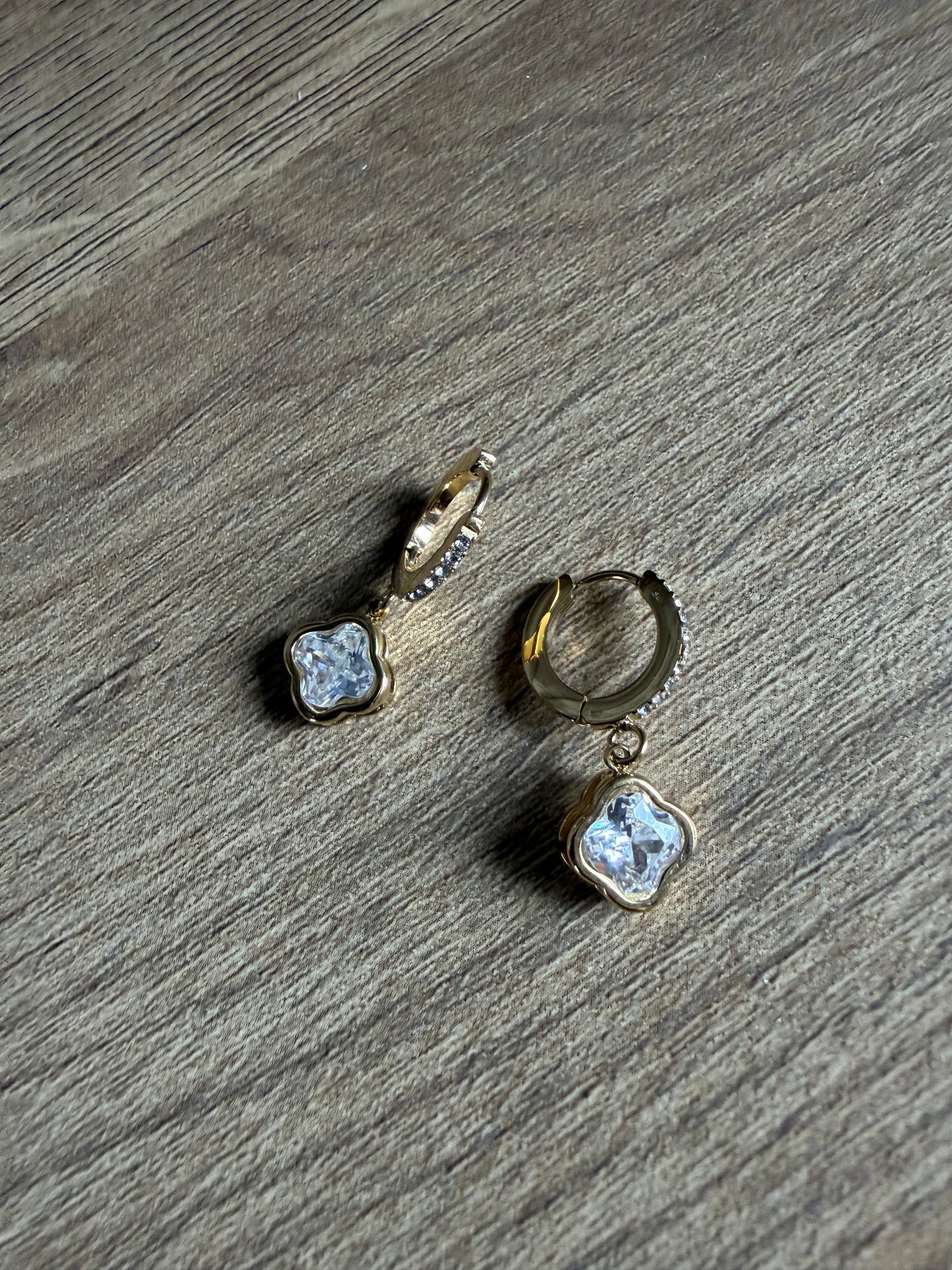 Boucle d’oreille Strass Pendante