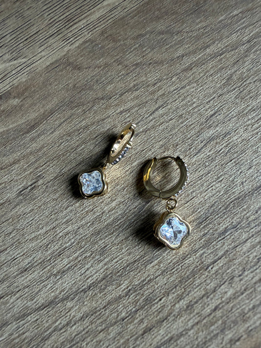 Boucle d’oreille Strass Pendante