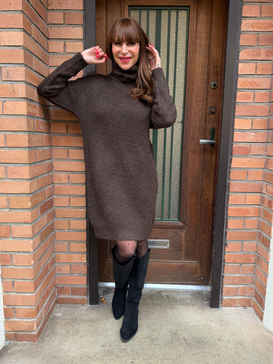 Robe Pull Lily Chocolat