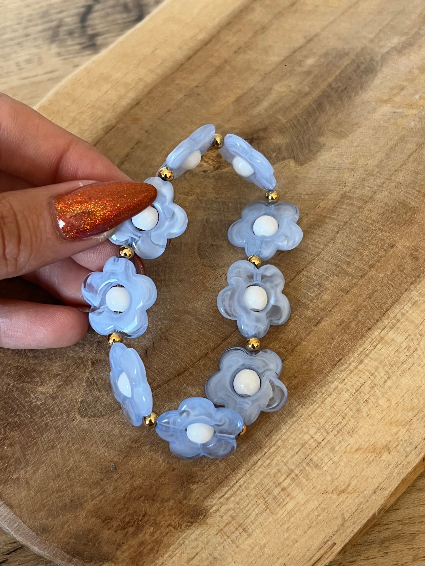 Bracelet Marguerite Bleu
