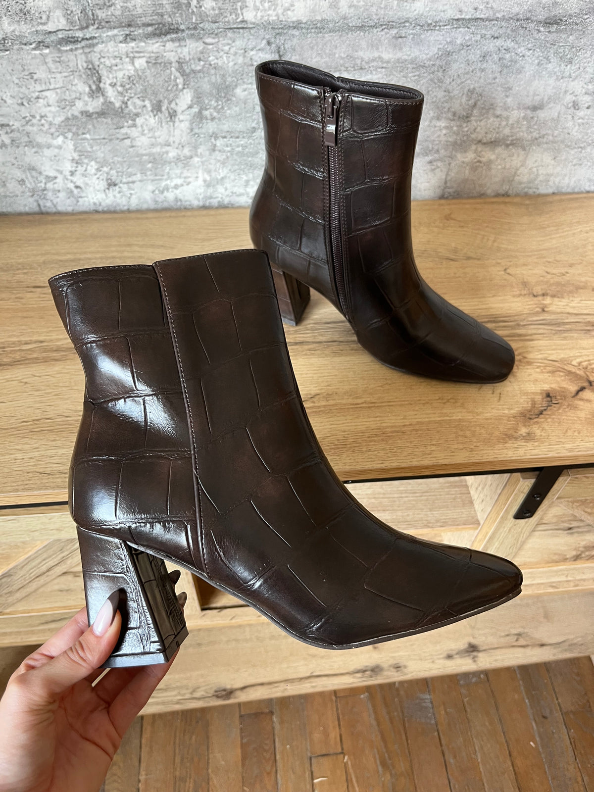 Boots Croco Chocolat