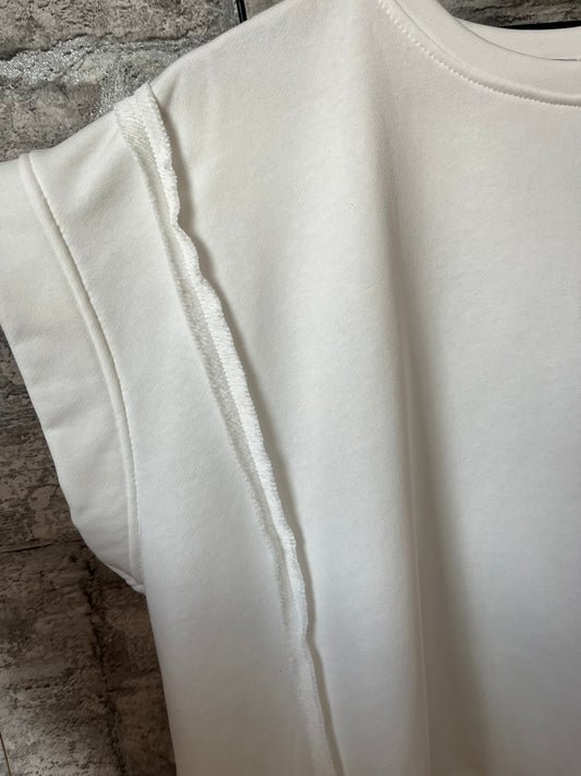 T Shirt Sweat Oversize Blanc