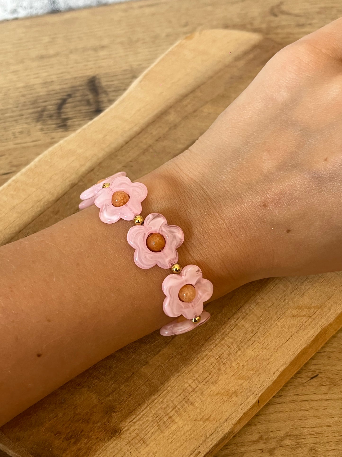 Bracelet Marguerite Rose