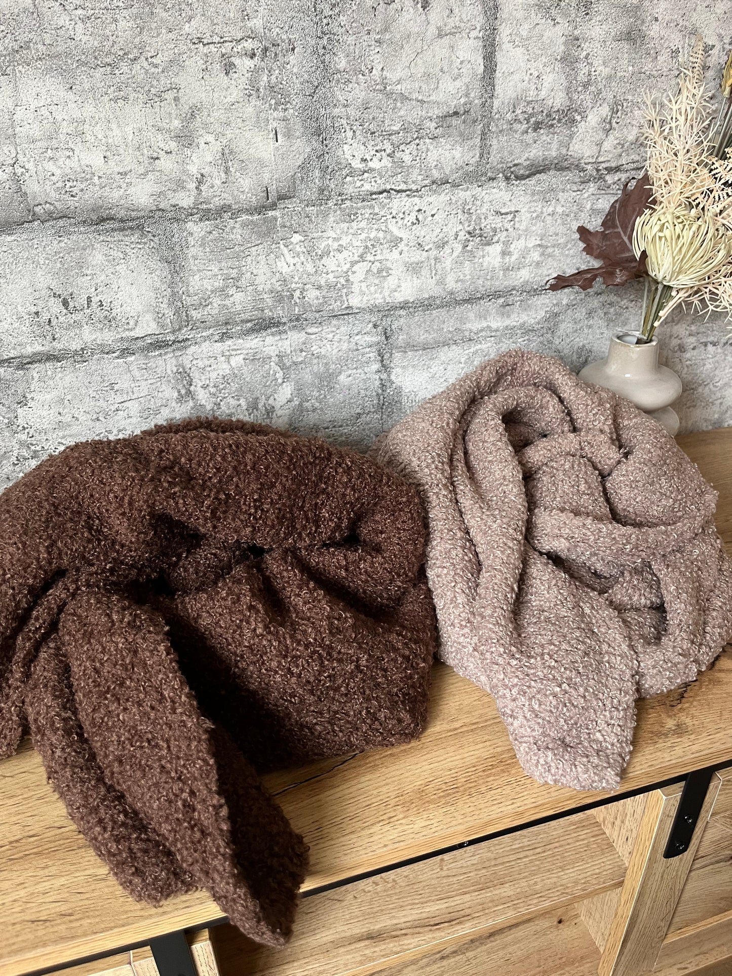 Écharpe Peluche Chocolat