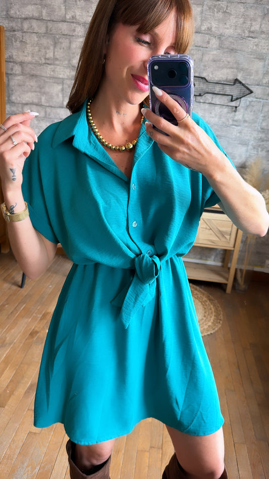 Robe Caline Bleu Océan