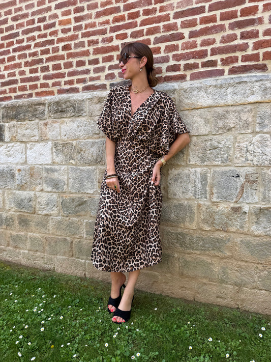 Robe Longue Coline Léopard