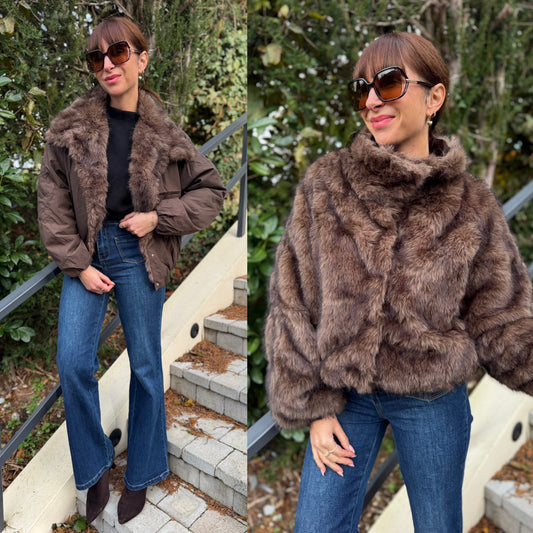 Manteau RÉVERSIBLE ELTON Chocolat