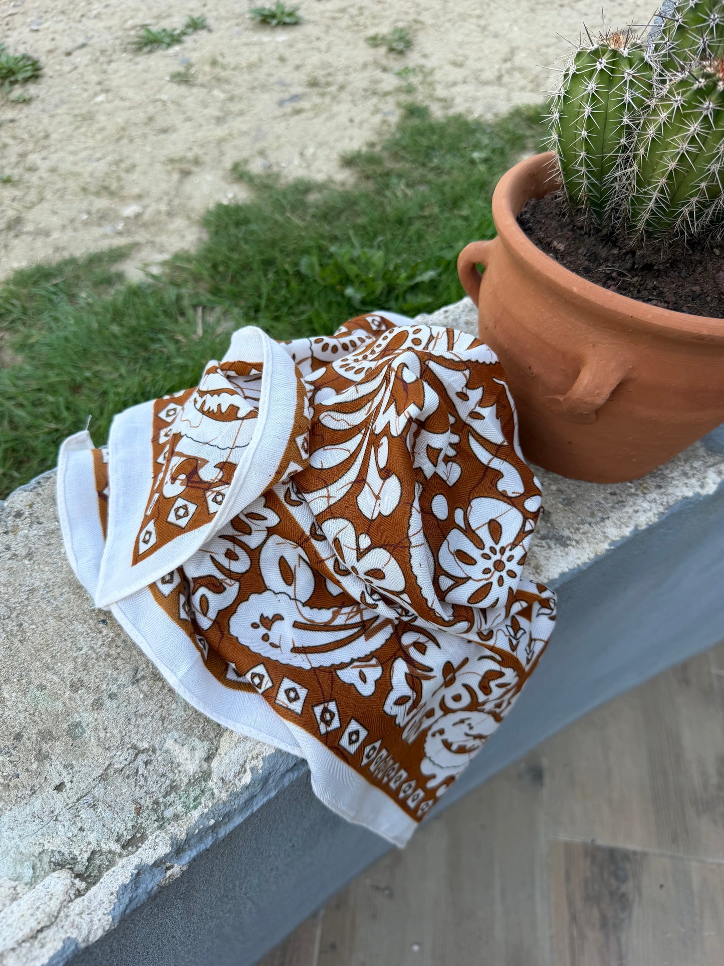 Foulard Maddy Marron