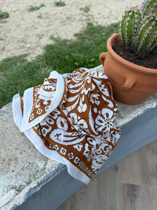 Foulard Maddy Marron