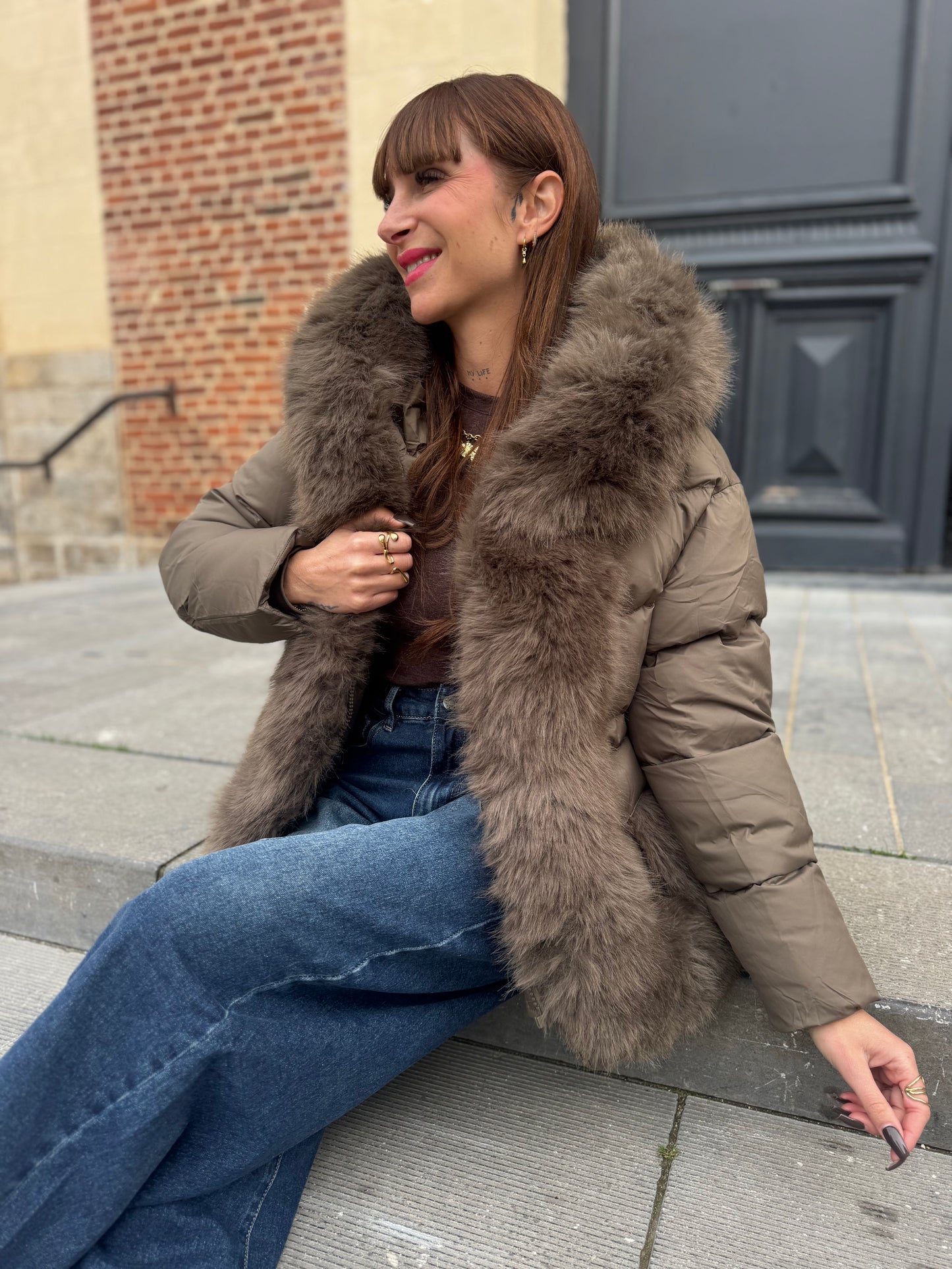 Doudoune Paloma Kaki (fourrure amovible)