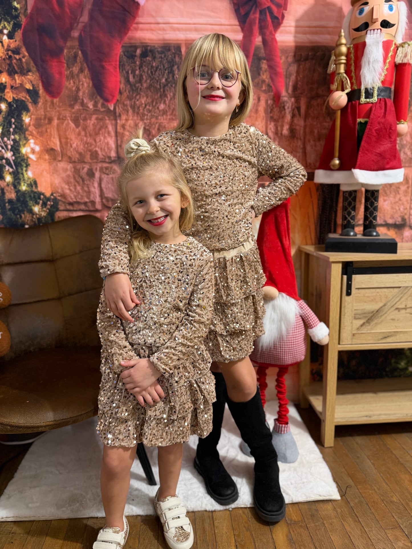 Ensemble Velours Taupe ENFANT