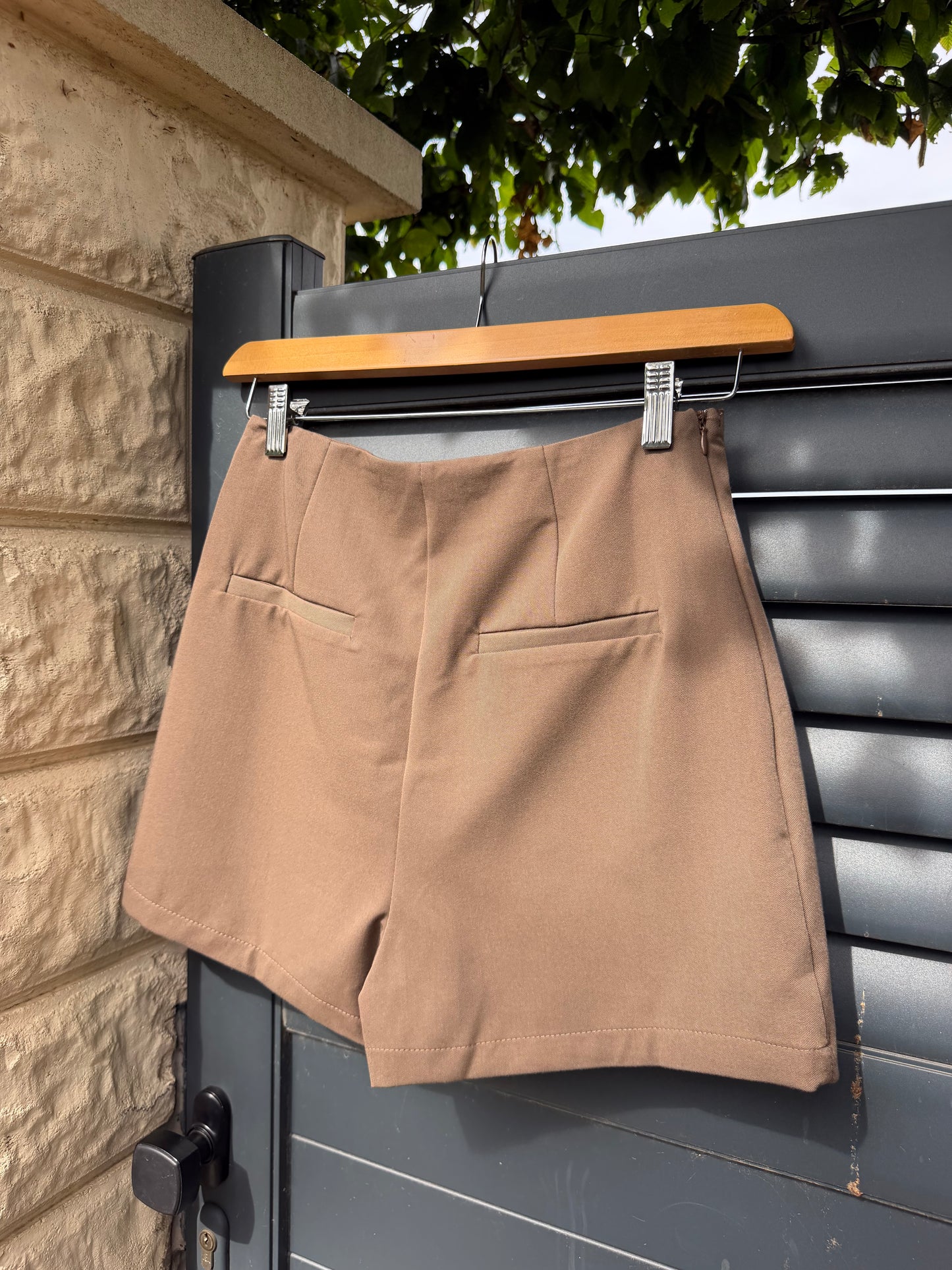 Jupe-Short Unie Marron