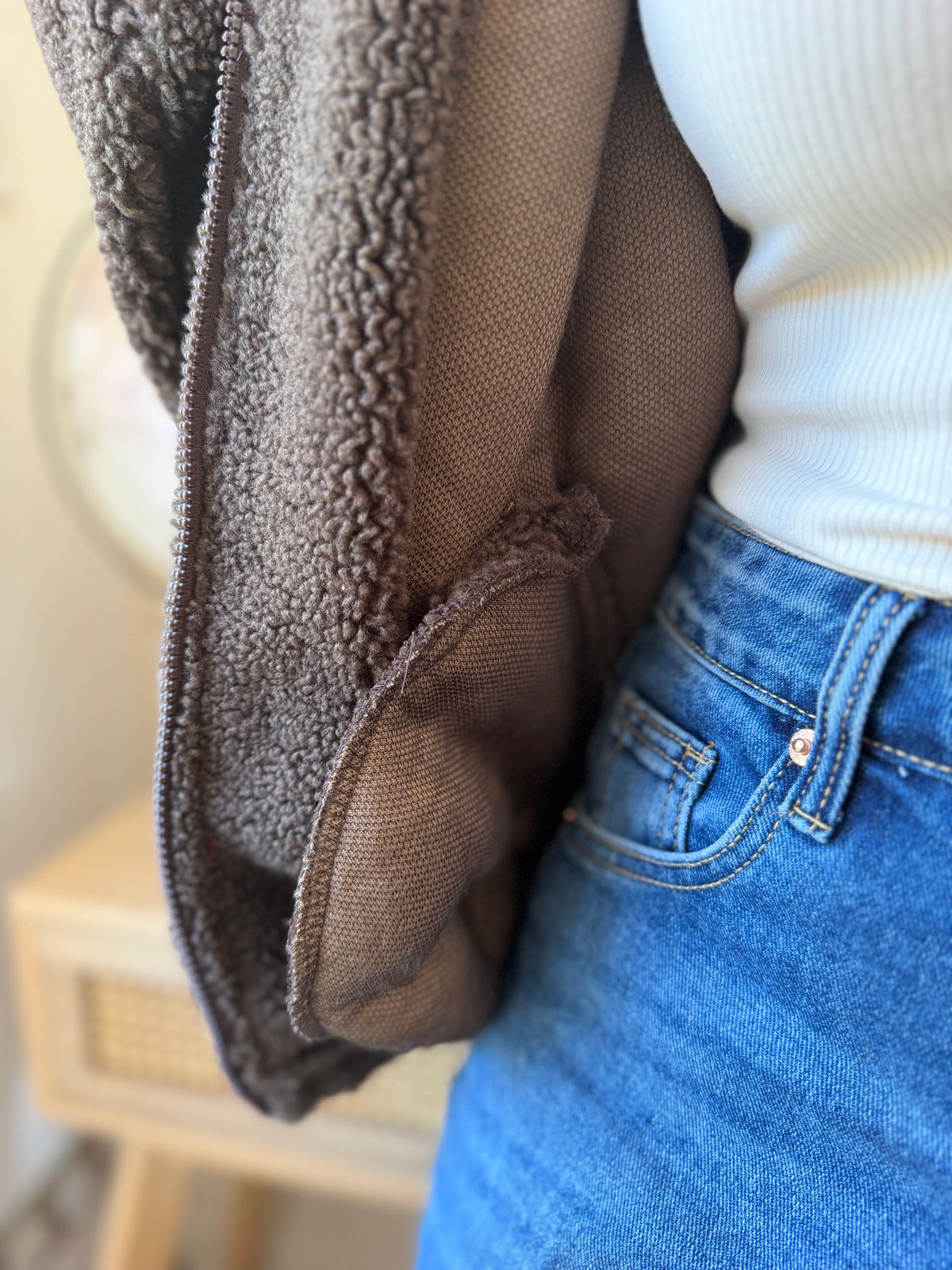 Veste Teddy Chocolat