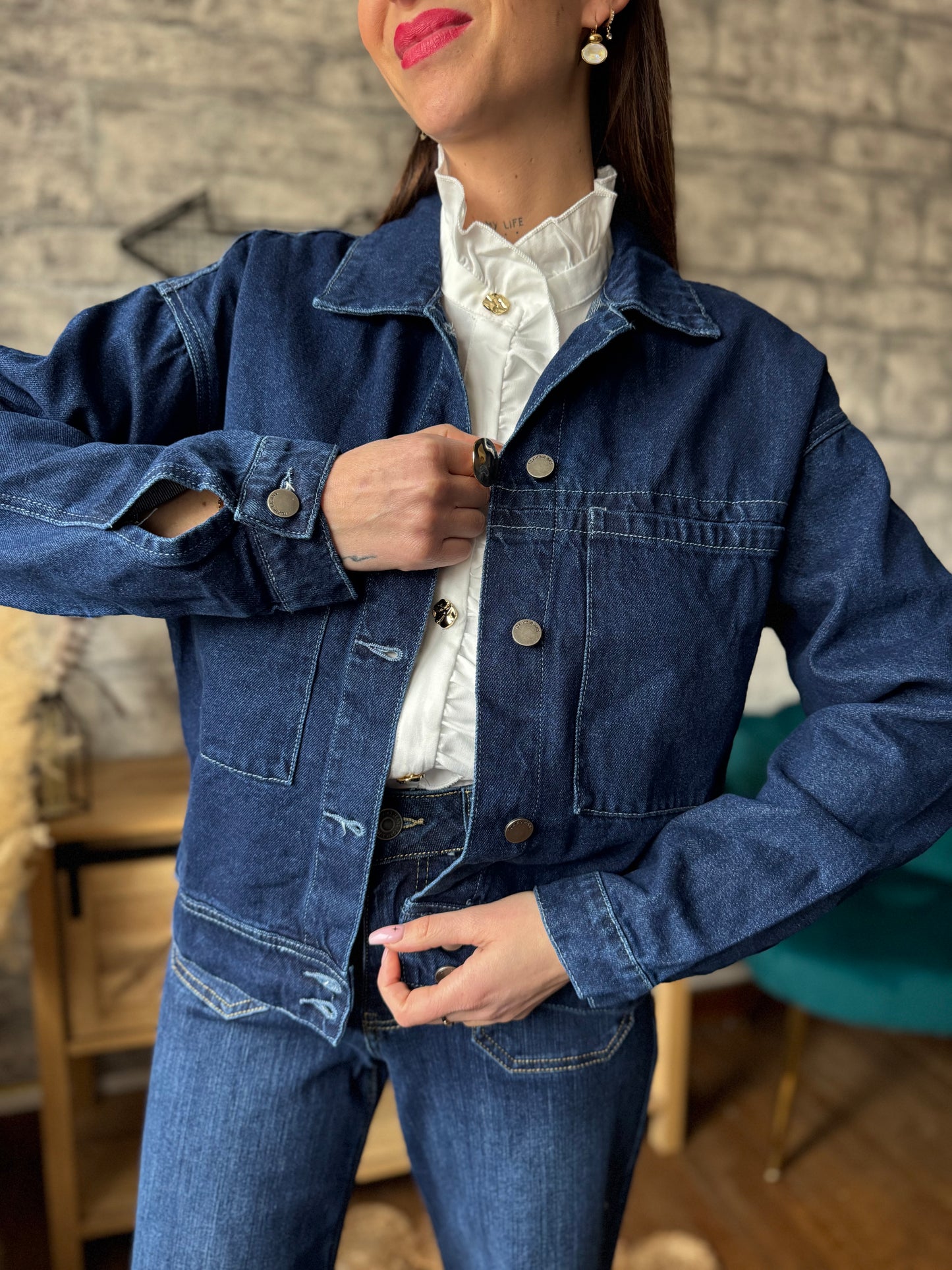 Veste en jean's Oversize