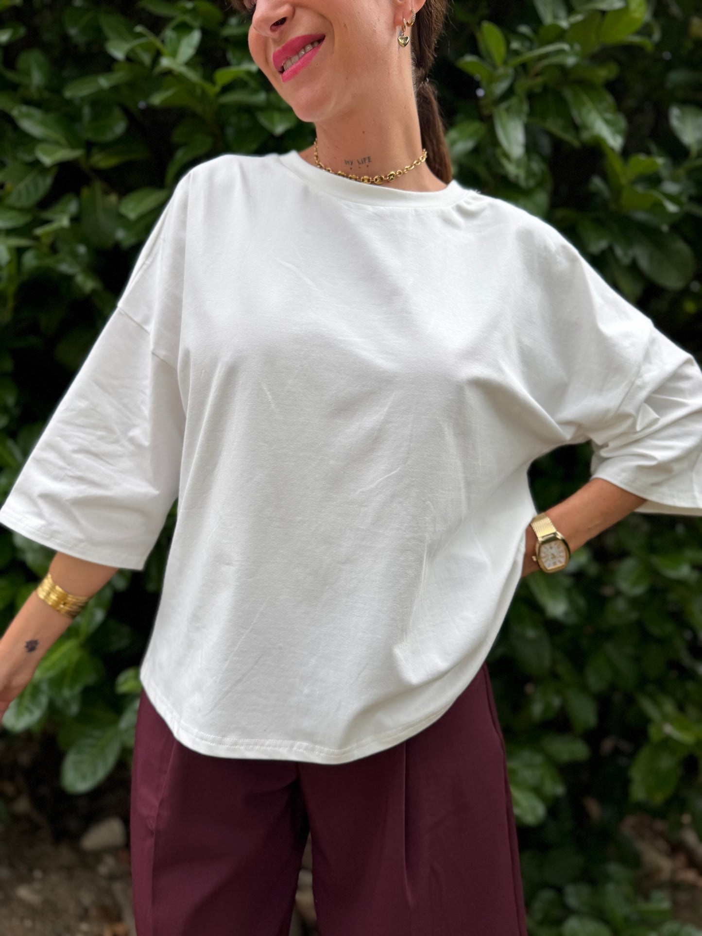 T Shirt Dos nu Blanc