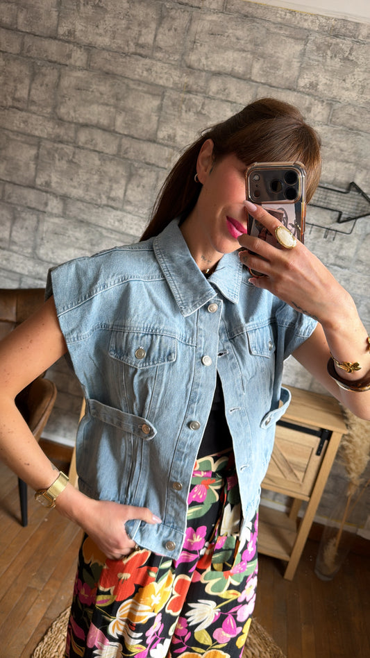 Veste Jean’s Sans Manches