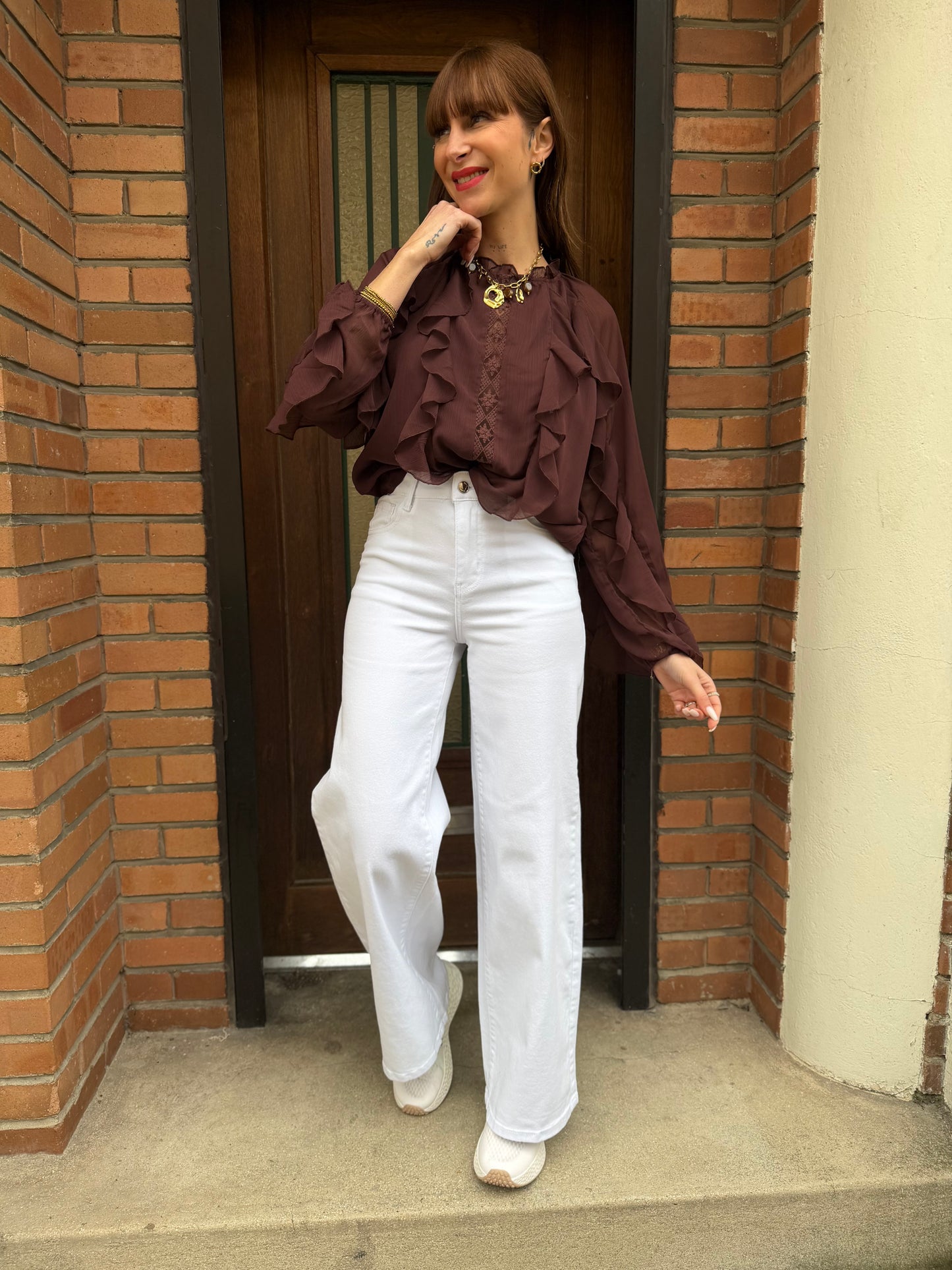 Jean's Wide Blanc