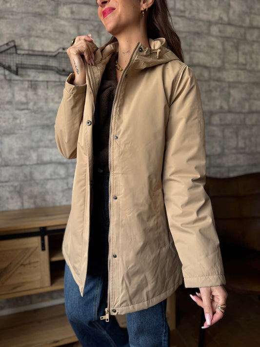 Parka Imperméable Beige
