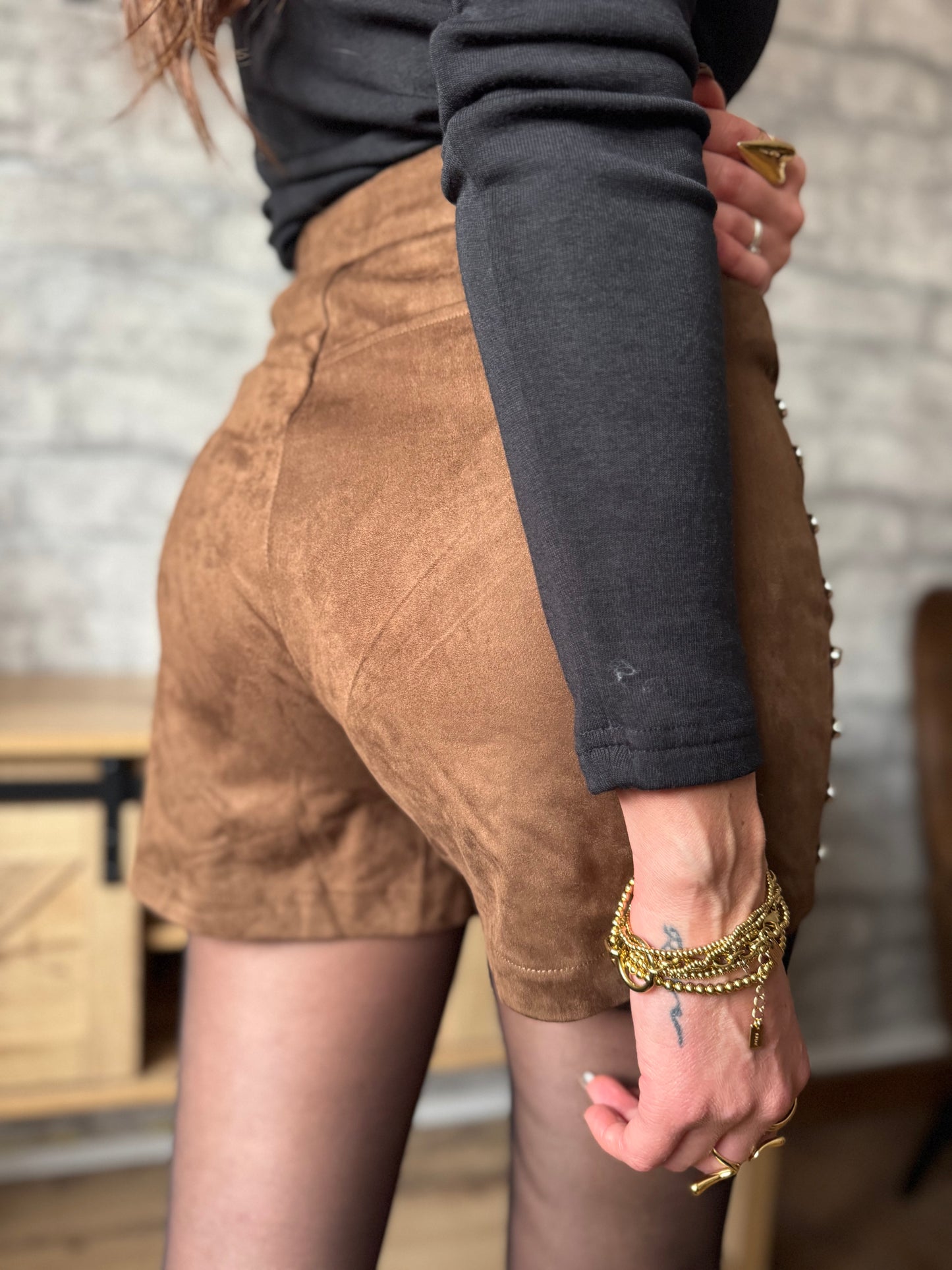 Short Suédine Clou (taille 34)