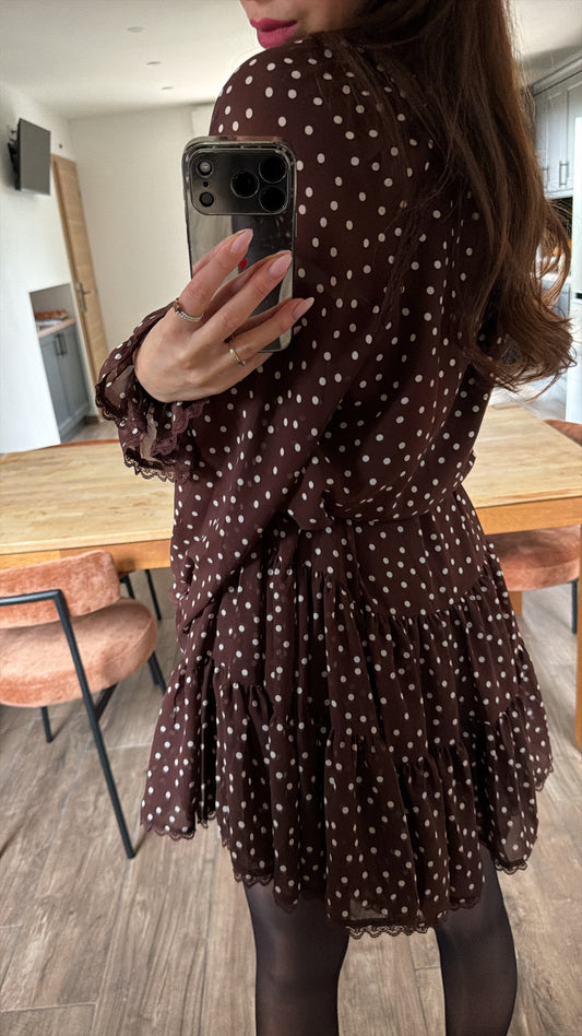 Robe Pois Chocolat New
