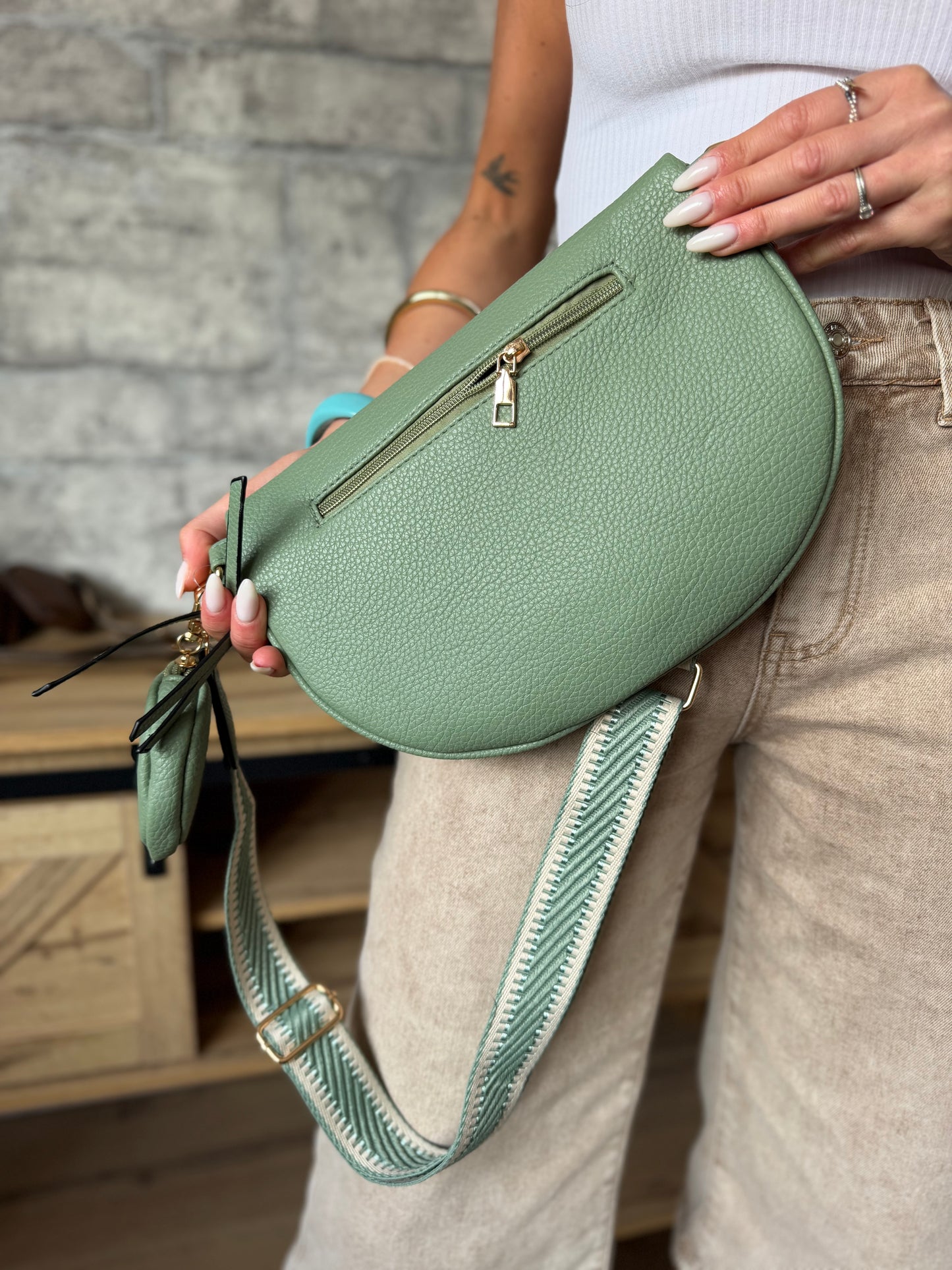 Sac banane Simili Cuir Zip