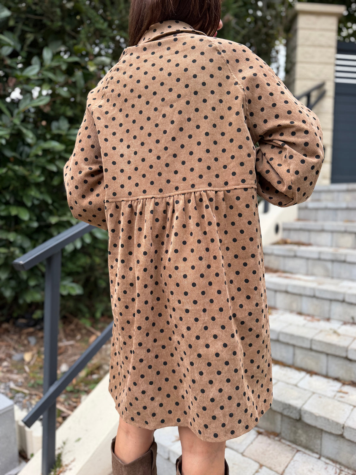 Robe Velours Pois