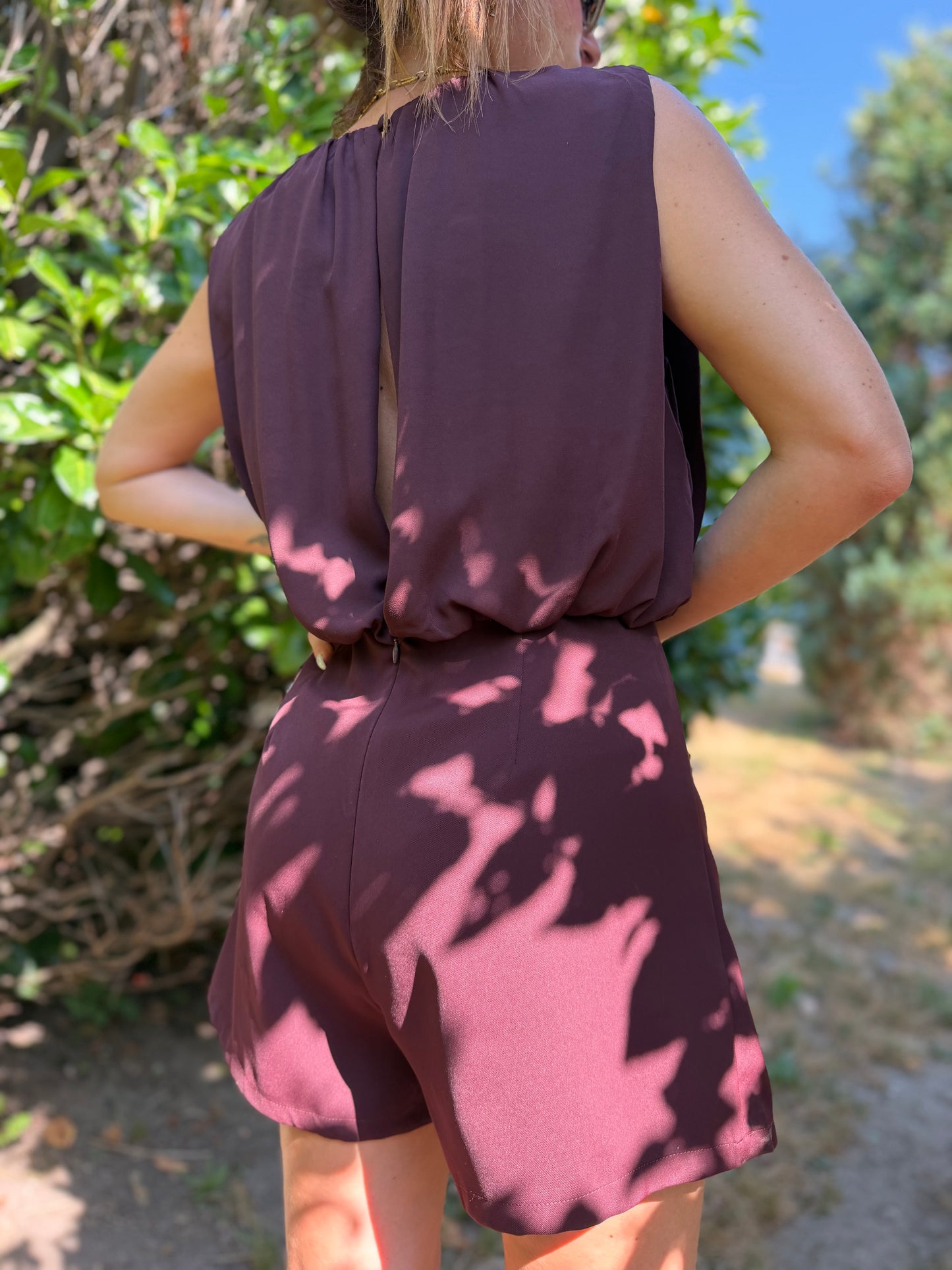 Combishort Elena Bordeaux