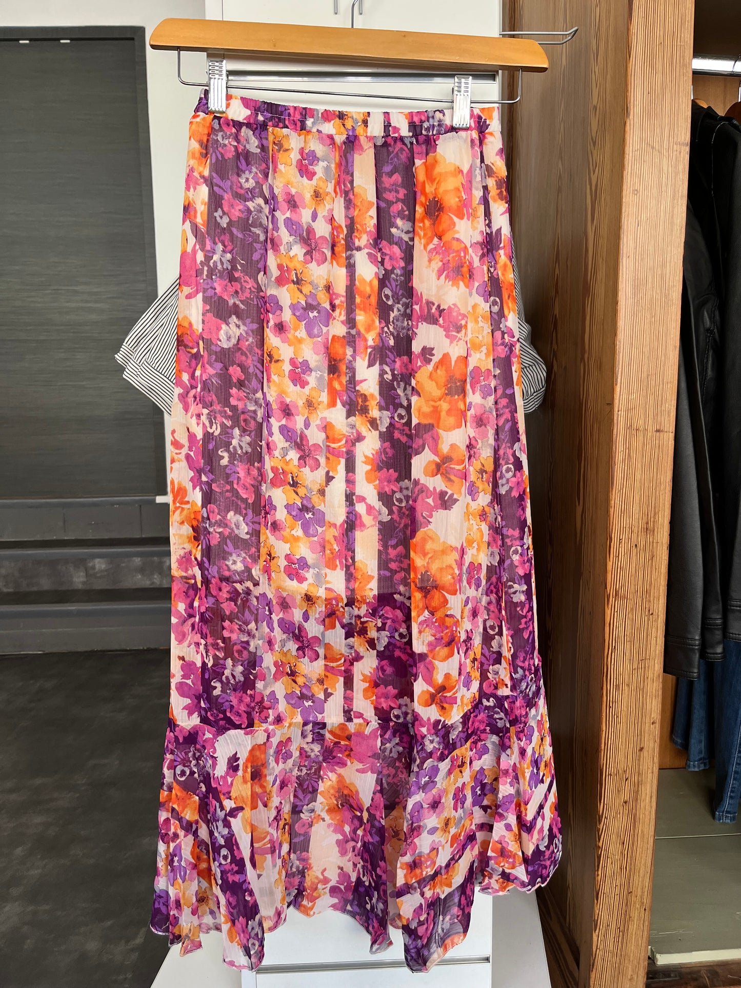 Jupe Fleurs Violet