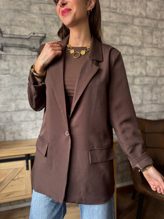 Blazer Oversize chocolat