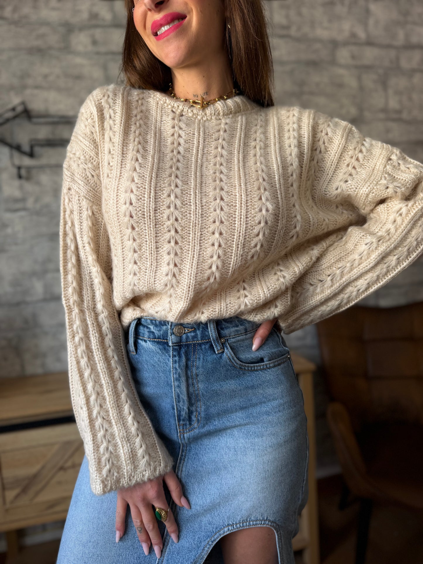 Pull Eden Beige