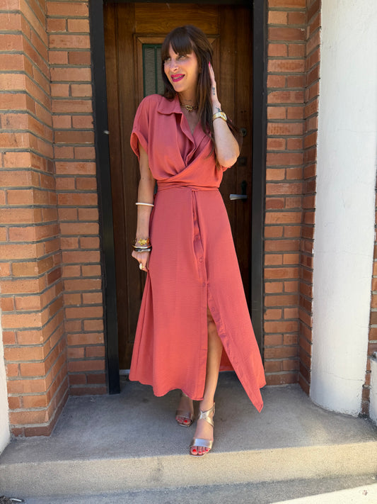 Robe Louise Vieux Rose