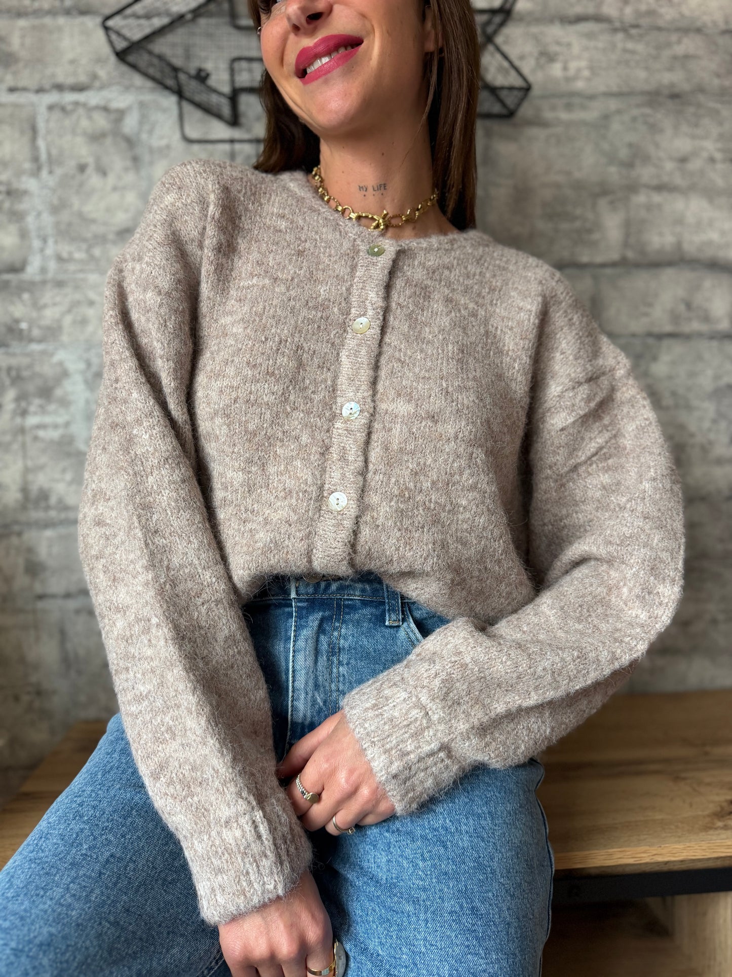 Gilet Elliot Taupe