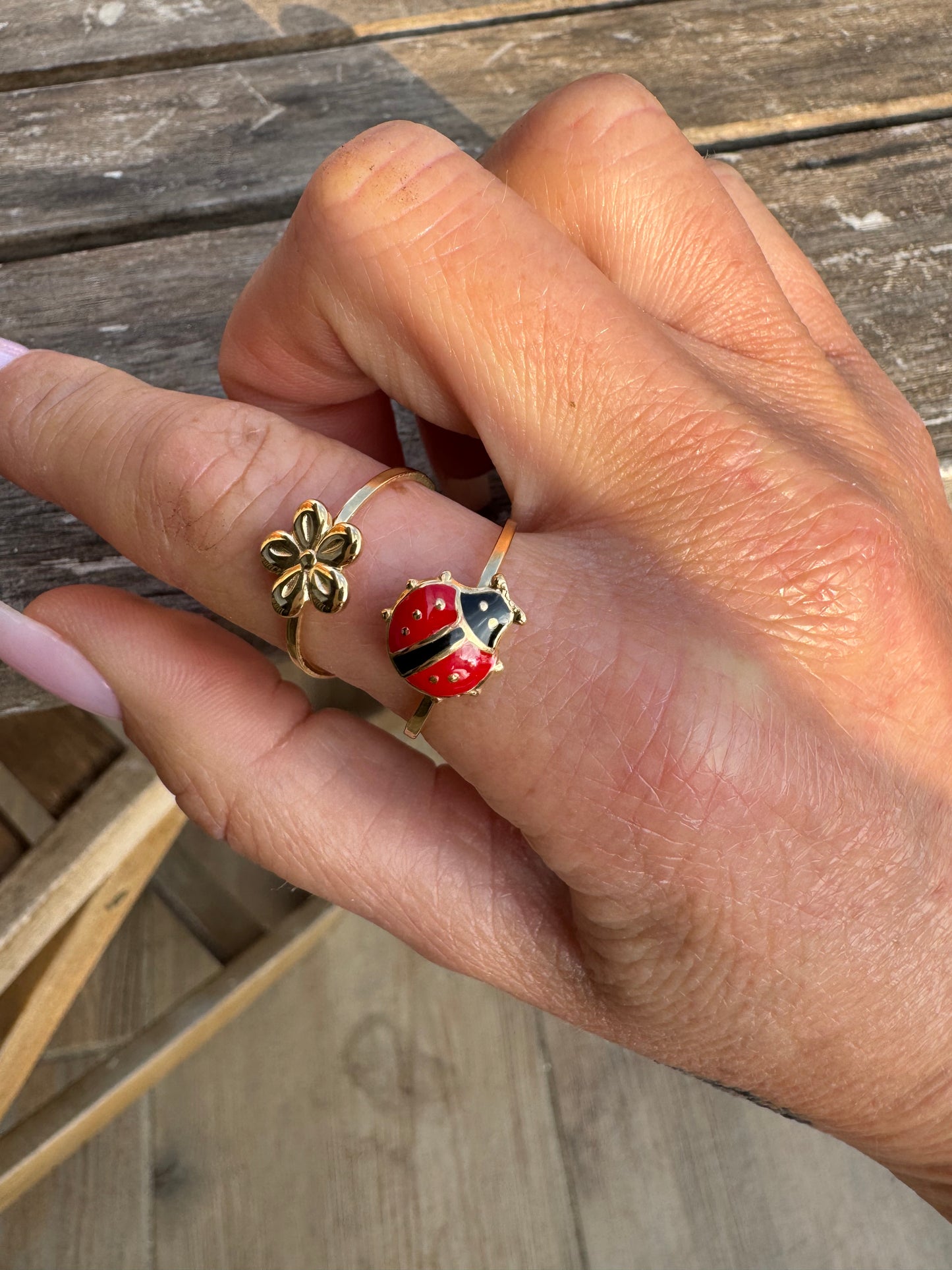Bague Coccinelle Porte Bonheur
