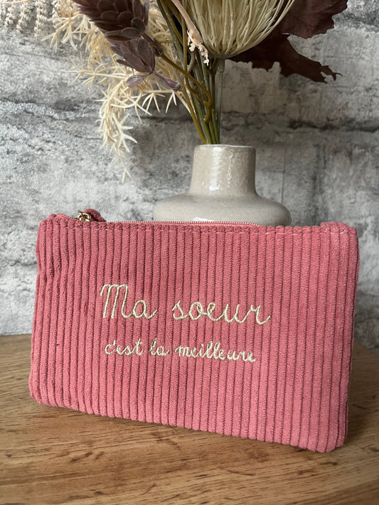 Pochette Rose Ma Sœur C’est La Meilleure