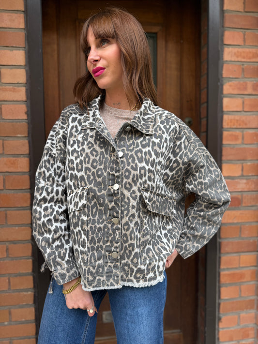 Veste Jean’s Léopard