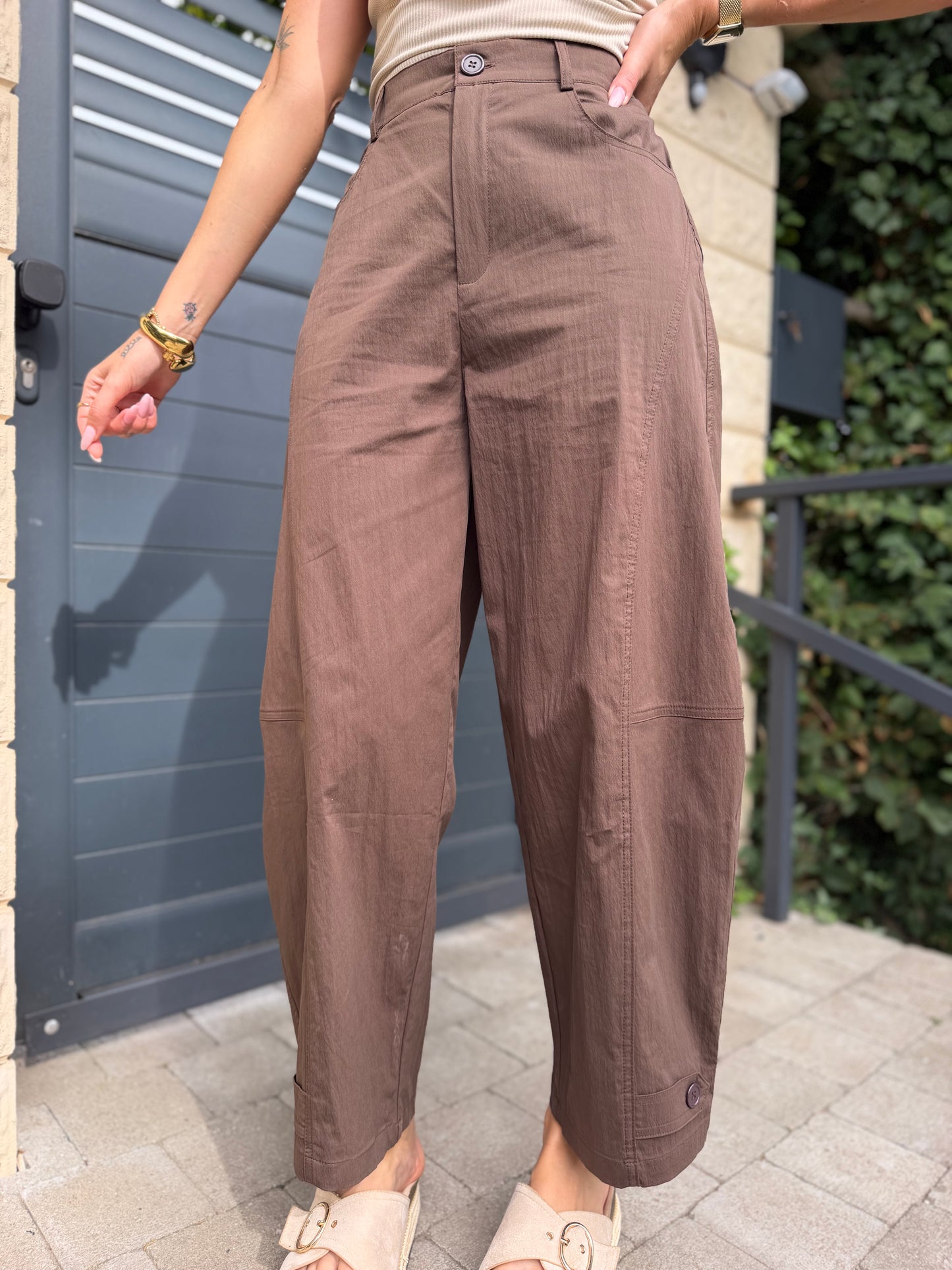 Pantalon Ballon Chocolat