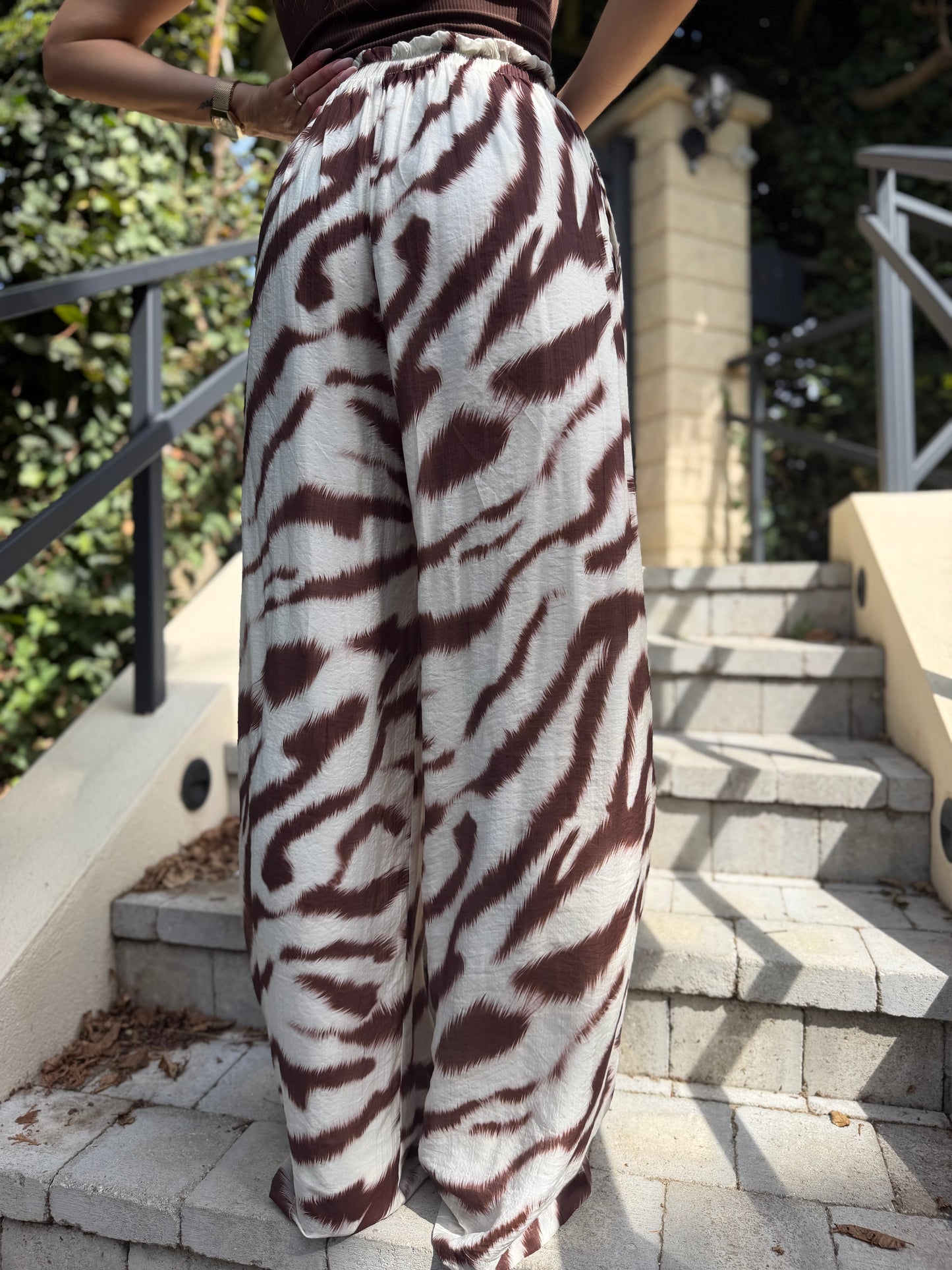 Pantalon Zèbre Chocolat