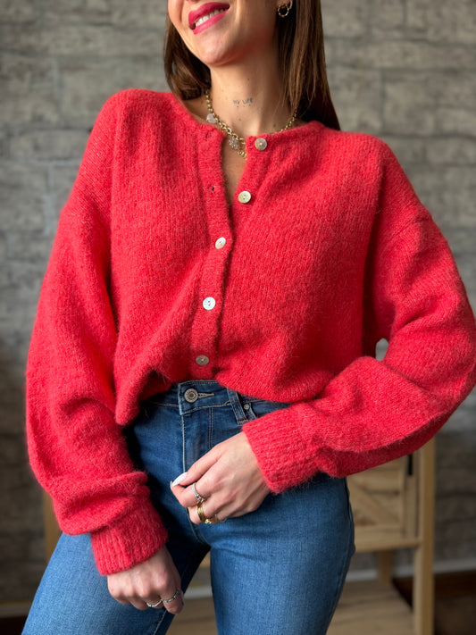 Gilet Elliot Framboise
