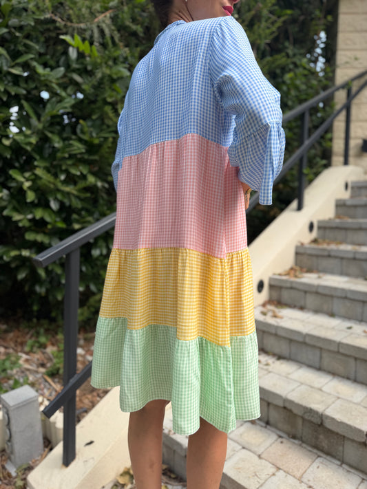 Robe Ample Tricolore