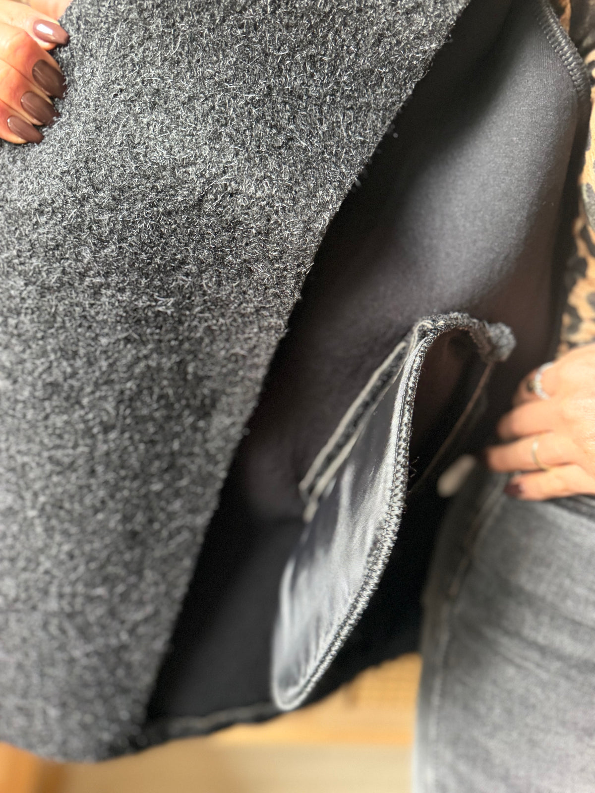 Manteau Bouclette Noir