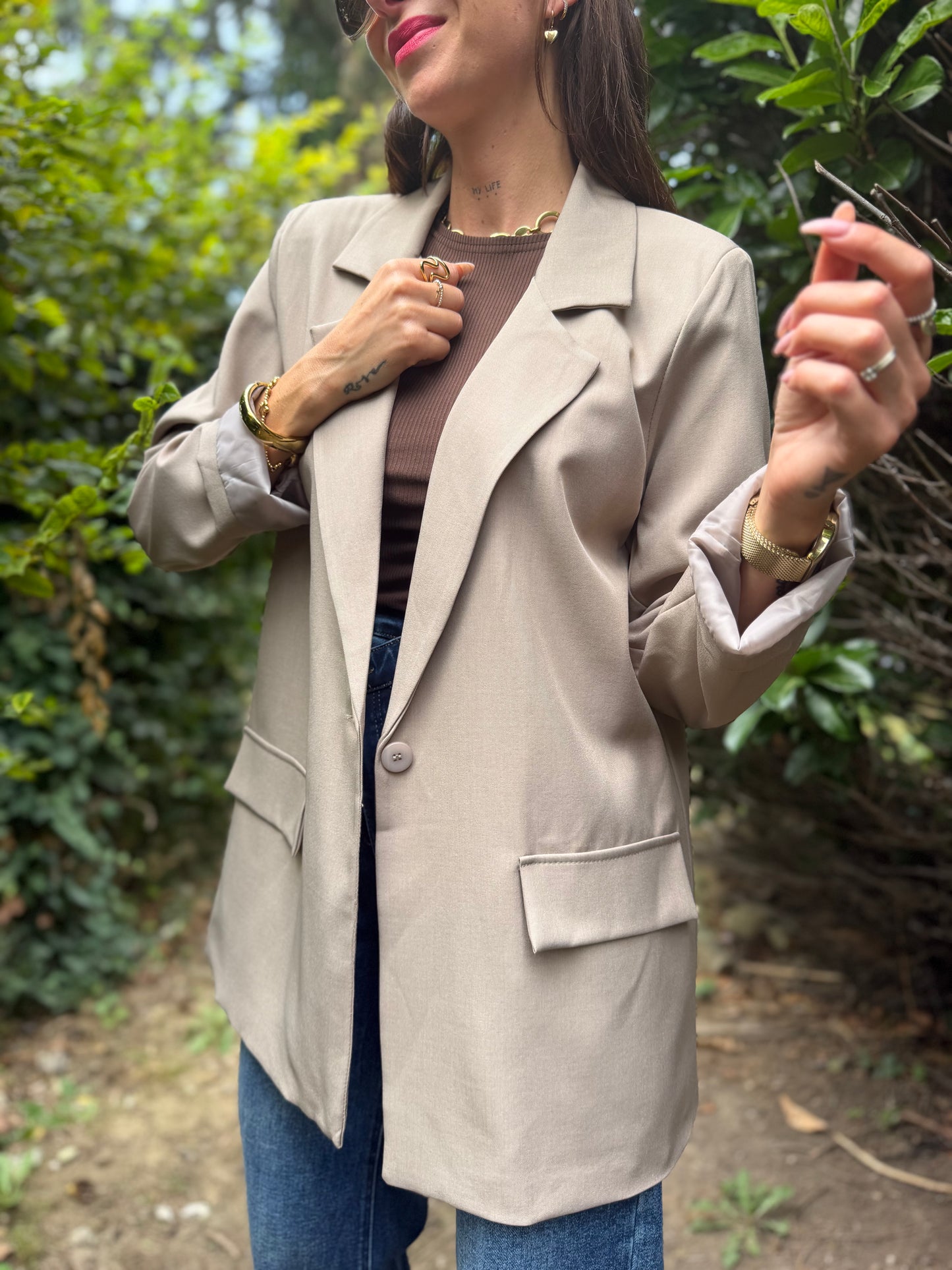 Blazer Michel Sable