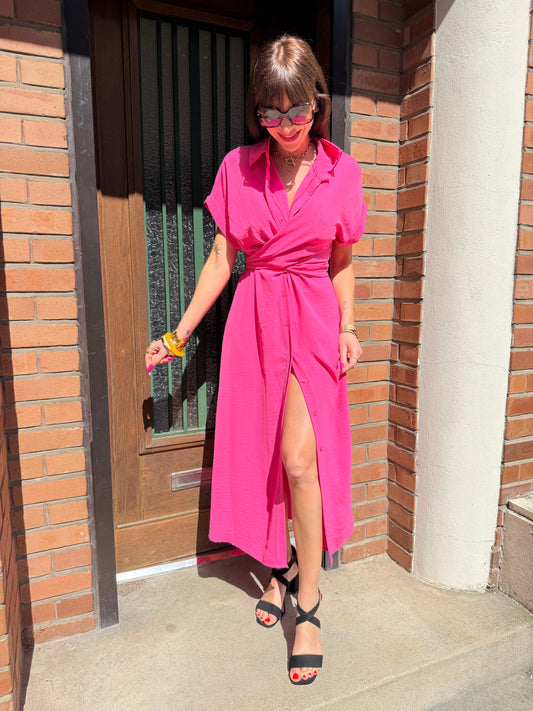 Robe Louise Fuschia