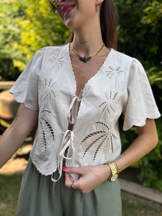 Blouse Nouée Sable