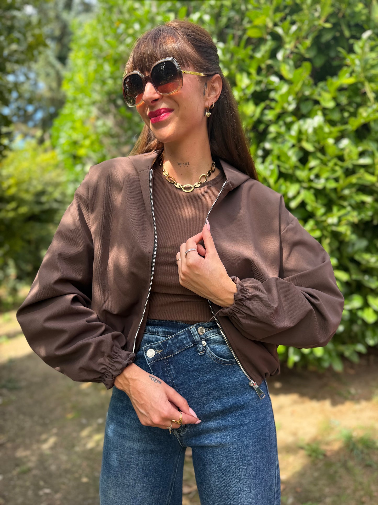 Veste Capuche Chocolat