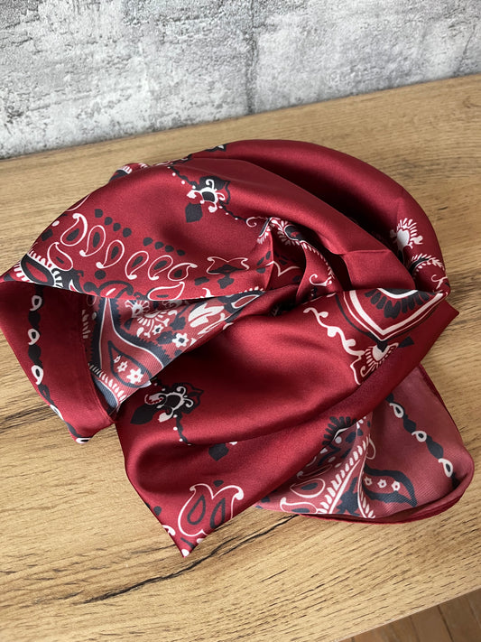 Foulard Bandana Bordeaux