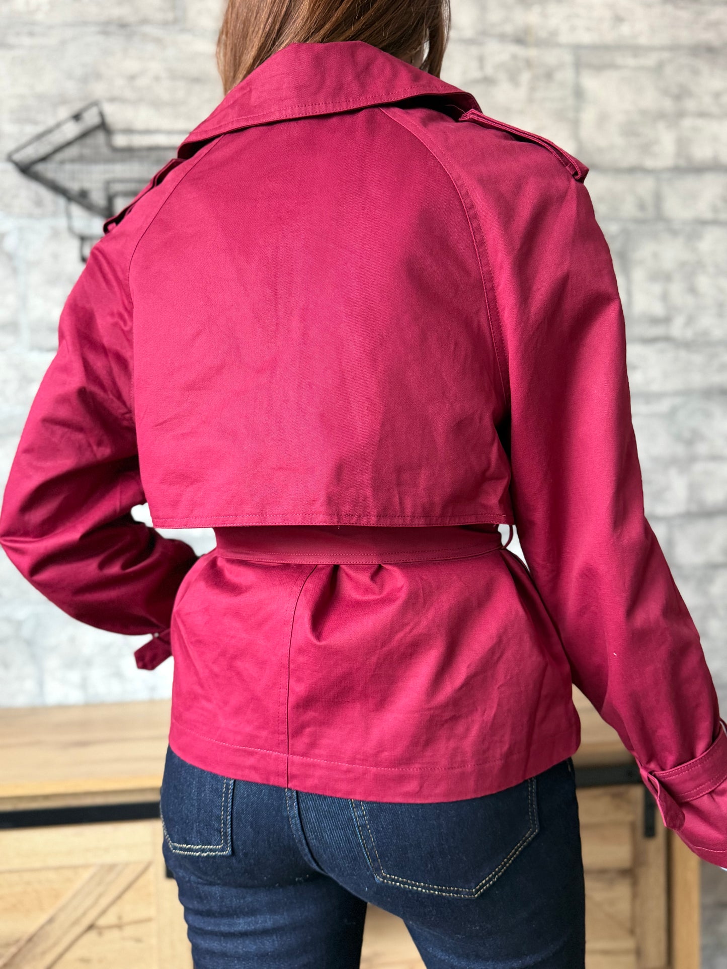 Trench Court Burgundy