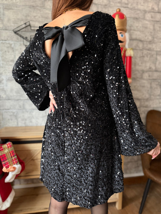 Robe Sequin Noir