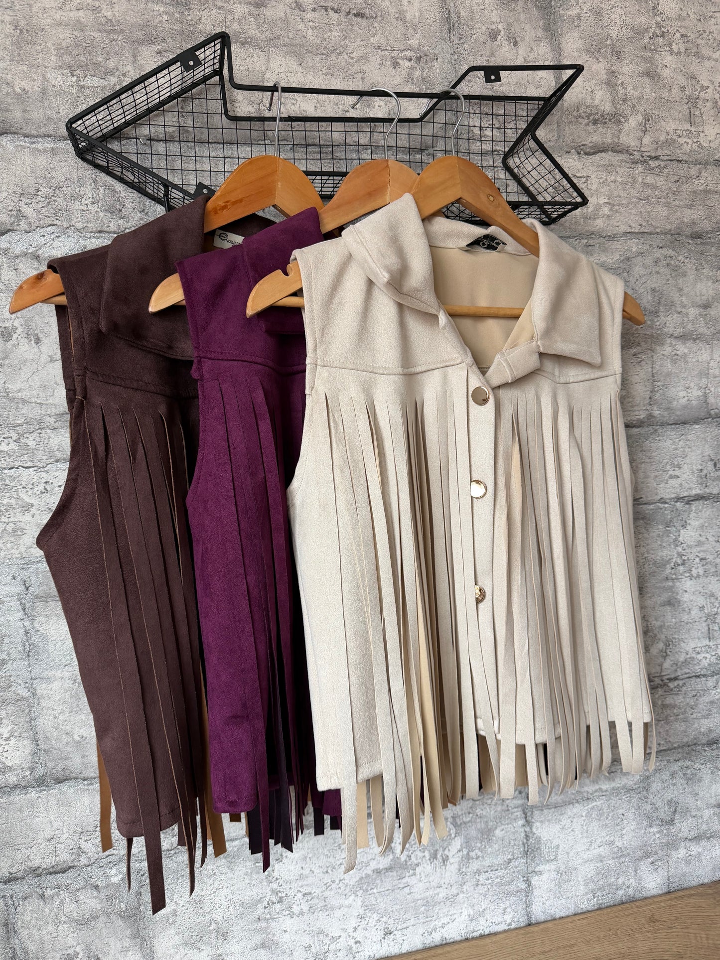 Veste Sans Manches Frange