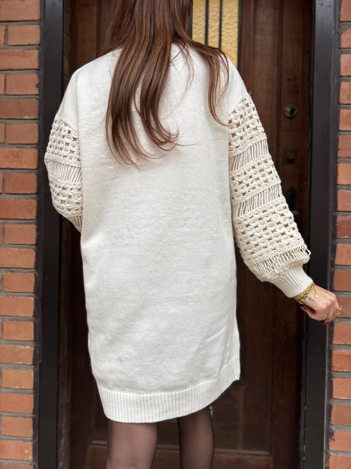 Robe Pull Bibou Écru