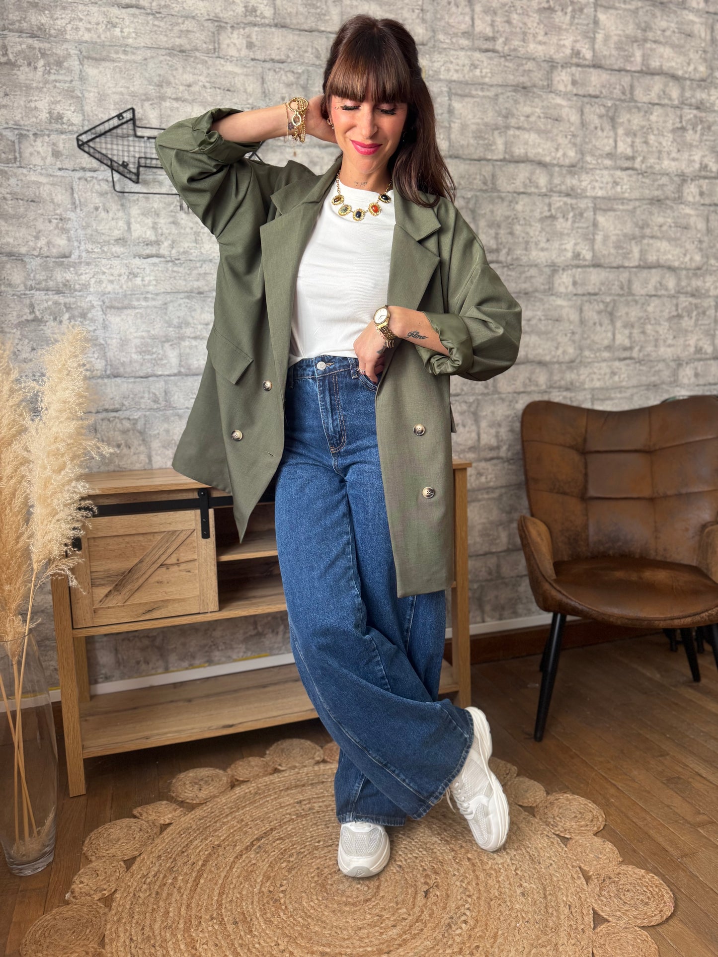 Veste Oversize Kaki